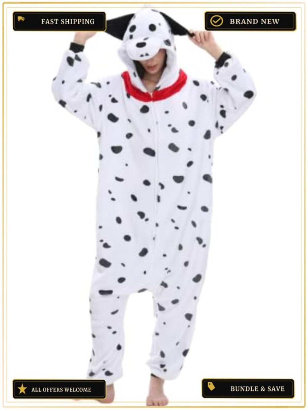 Polar Fleece Animal Onesie Adult Halloween Cosplay Pajama